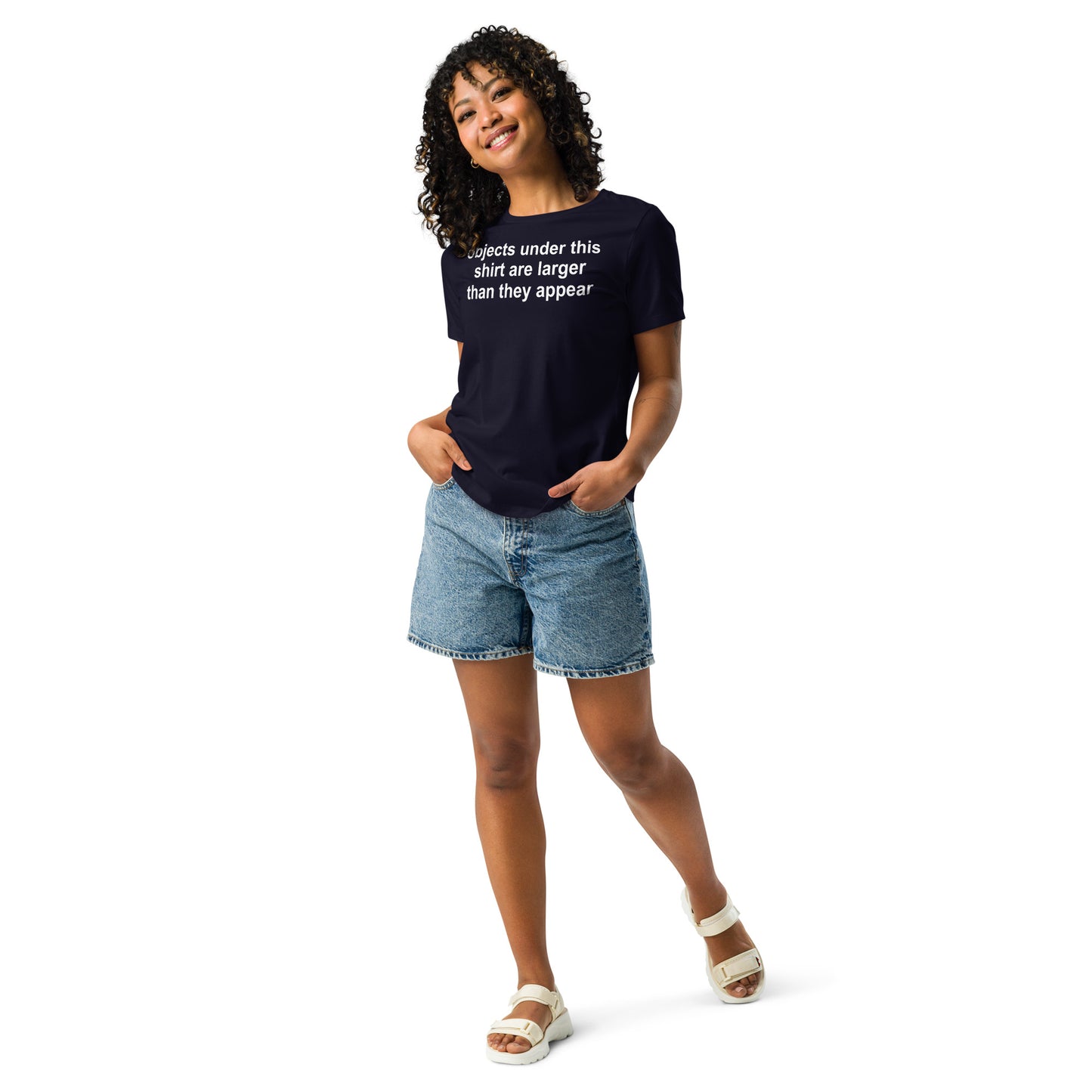 objects under this shirt are larger than they appear Relaxed T-Shirt