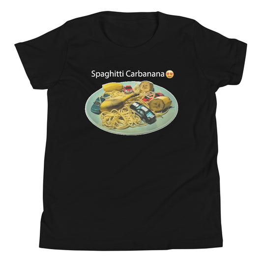 Spaghitti Carbanana Youth Short Sleeve T-Shirt