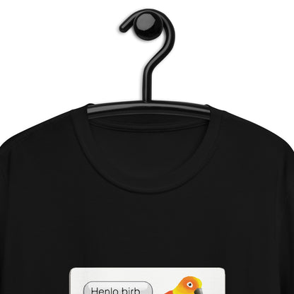 henlo pájaro meme camiseta unisex de manga corta