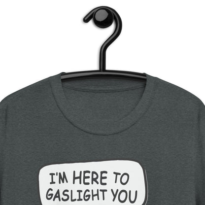 Clippy is here to gaslight you. Short-Sleeve Unisex T-Shirt