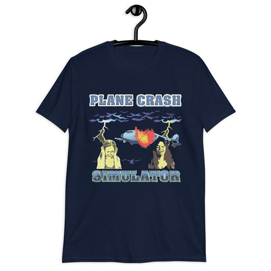 Plane Crash Simulator (8-bit) Short-Sleeve Unisex T-Shirt