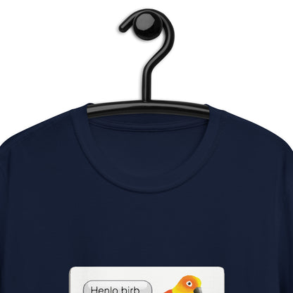 henlo pájaro meme camiseta unisex de manga corta