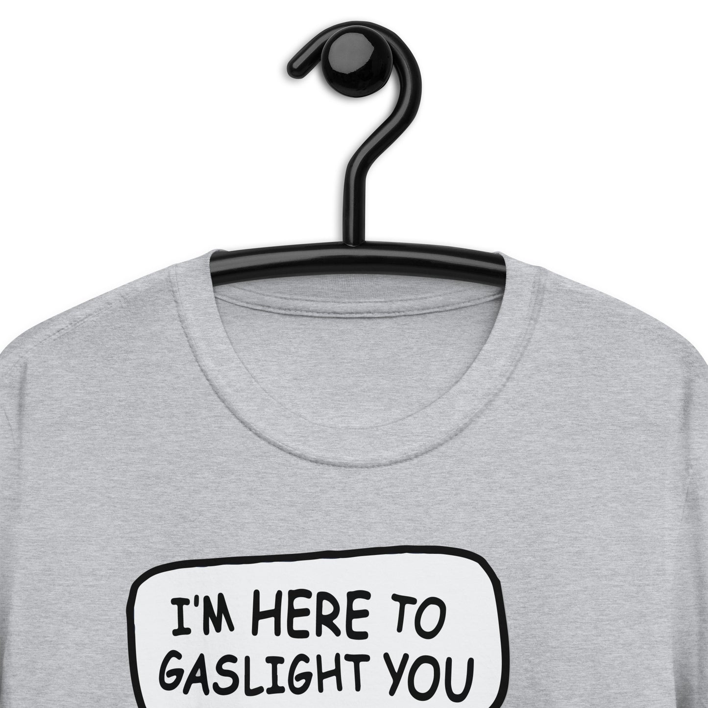 Clippy is here to gaslight you. Short-Sleeve Unisex T-Shirt