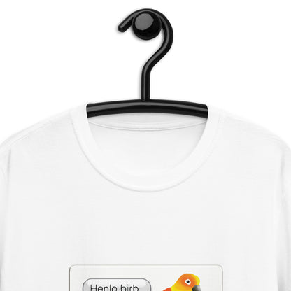 henlo pájaro meme camiseta unisex de manga corta