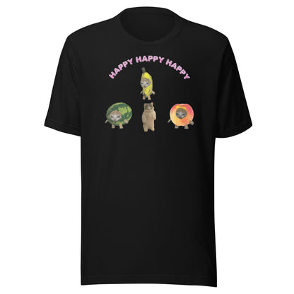 Happy Happy Happy cat meme Unisex t-shirt