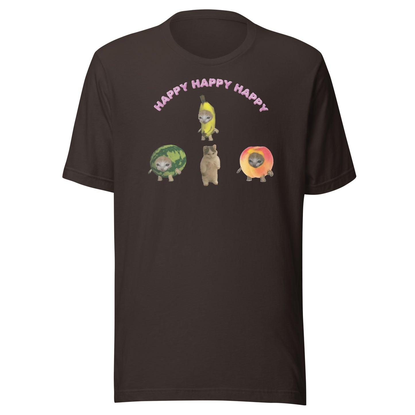 Happy Happy Happy cat meme Unisex t-shirt