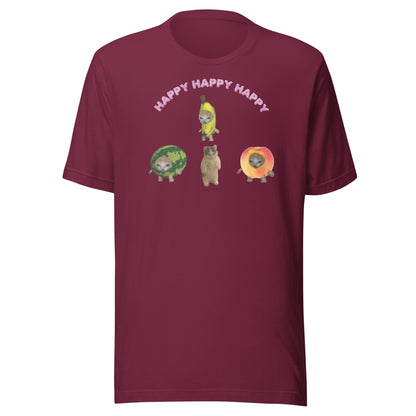 Happy Happy Happy cat meme Unisex t-shirt