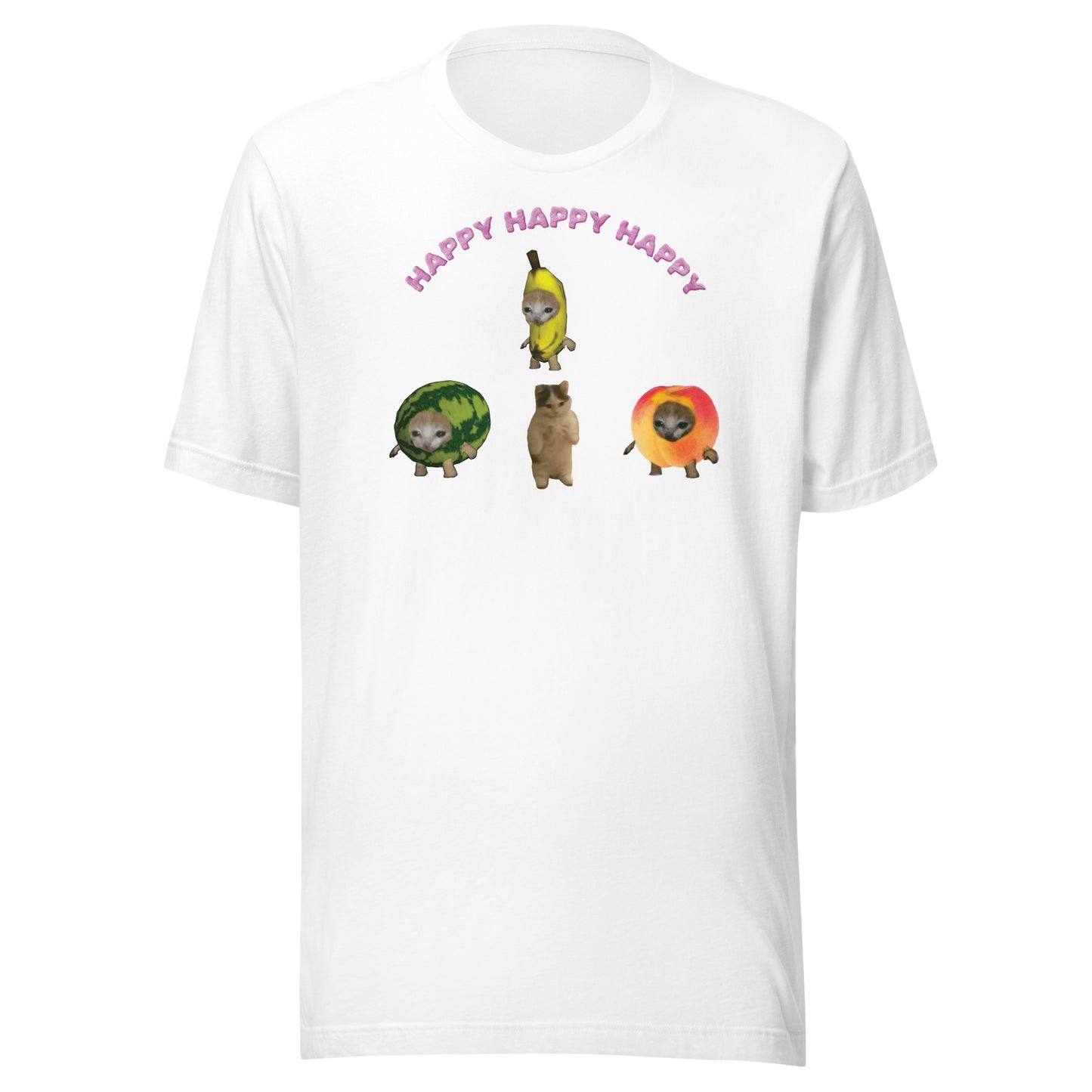 Happy Happy Happy cat meme Unisex t-shirt