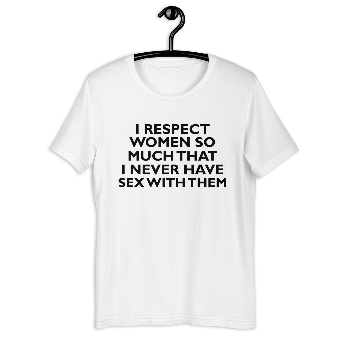 RESPETO MUCHO A LAS MUJERES Camiseta unisex